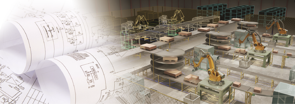 Immagine con braccio meccanico e bordo macchina, fornitura di servizi per il settore industriale